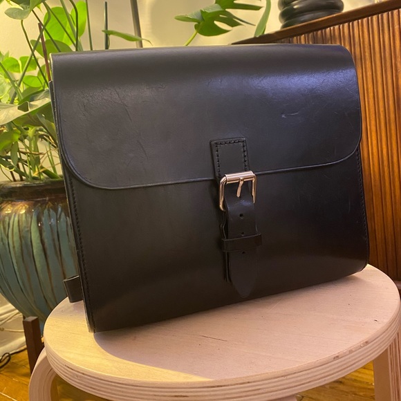 Ann Demeulemeester Leather Crossbody Satchel - Picture 1 of 5